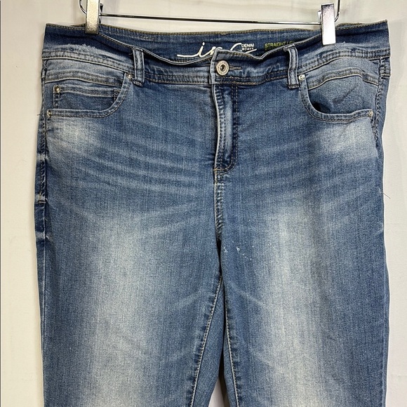 🩴INC Blue Straight Leg Denim slim tech fit - Picture 4 of 9